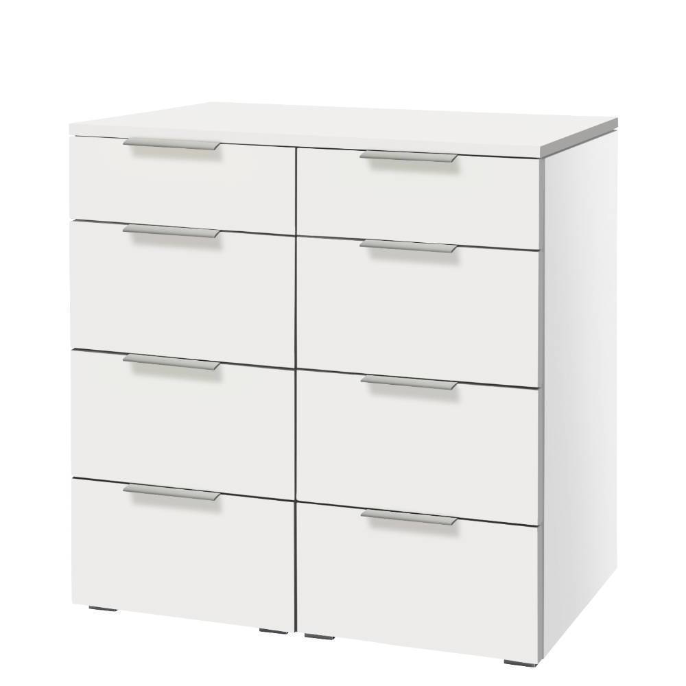8-Schubladen-Kommode in Weiß - Celorma
