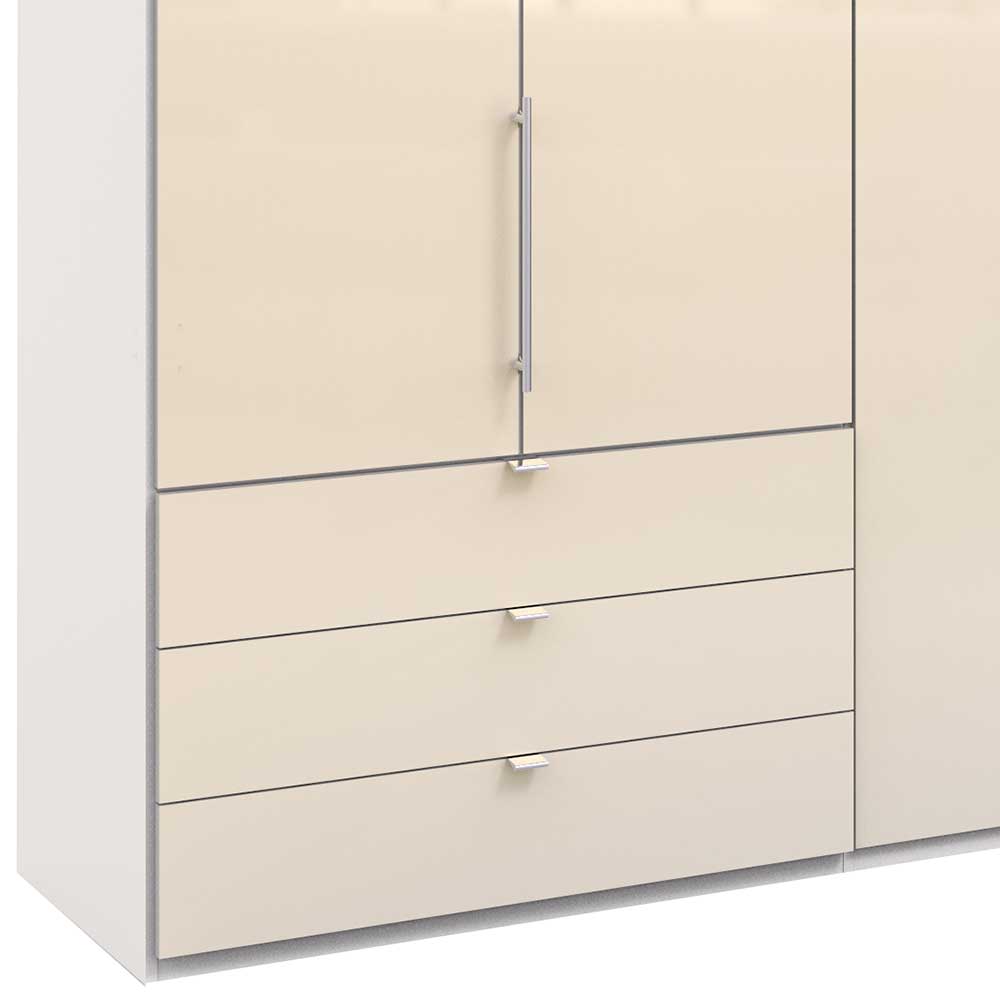Schlafzimmer-Schrank in Creme Glas Front - Zidarie