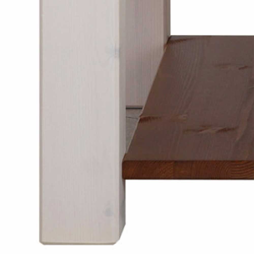 60x60 cm Landhaus Couchtisch mit Schublade - Auslava