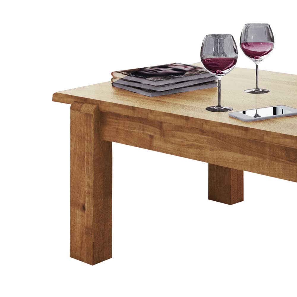 Massivholz Couchtisch Vaskov aus Wildeiche geölt