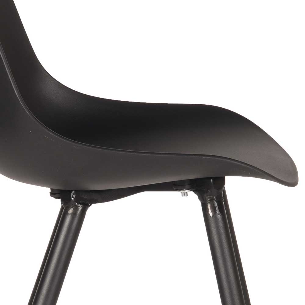 Design-Schalenstuhl in Schwarz - Scando (2er Set)