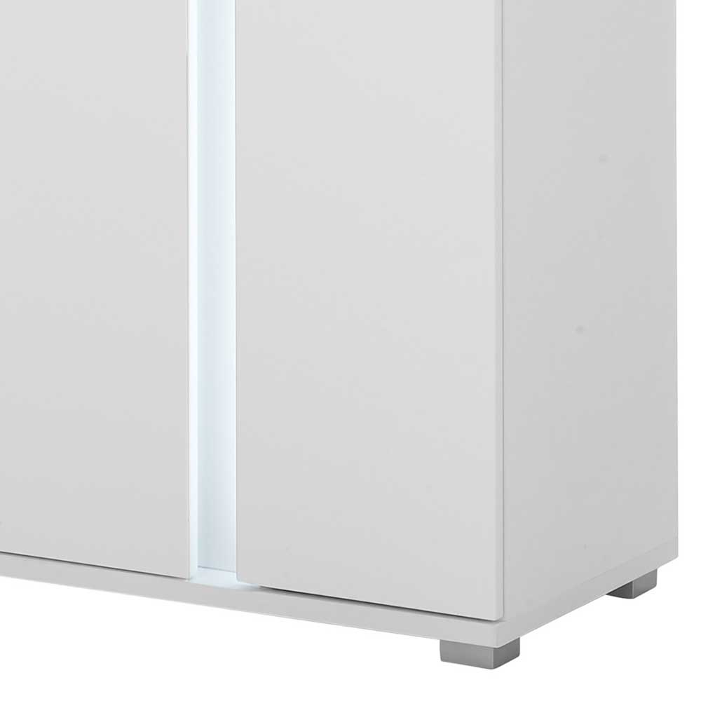 Weißes Highboard mit LED Beleuchtung - Tirol
