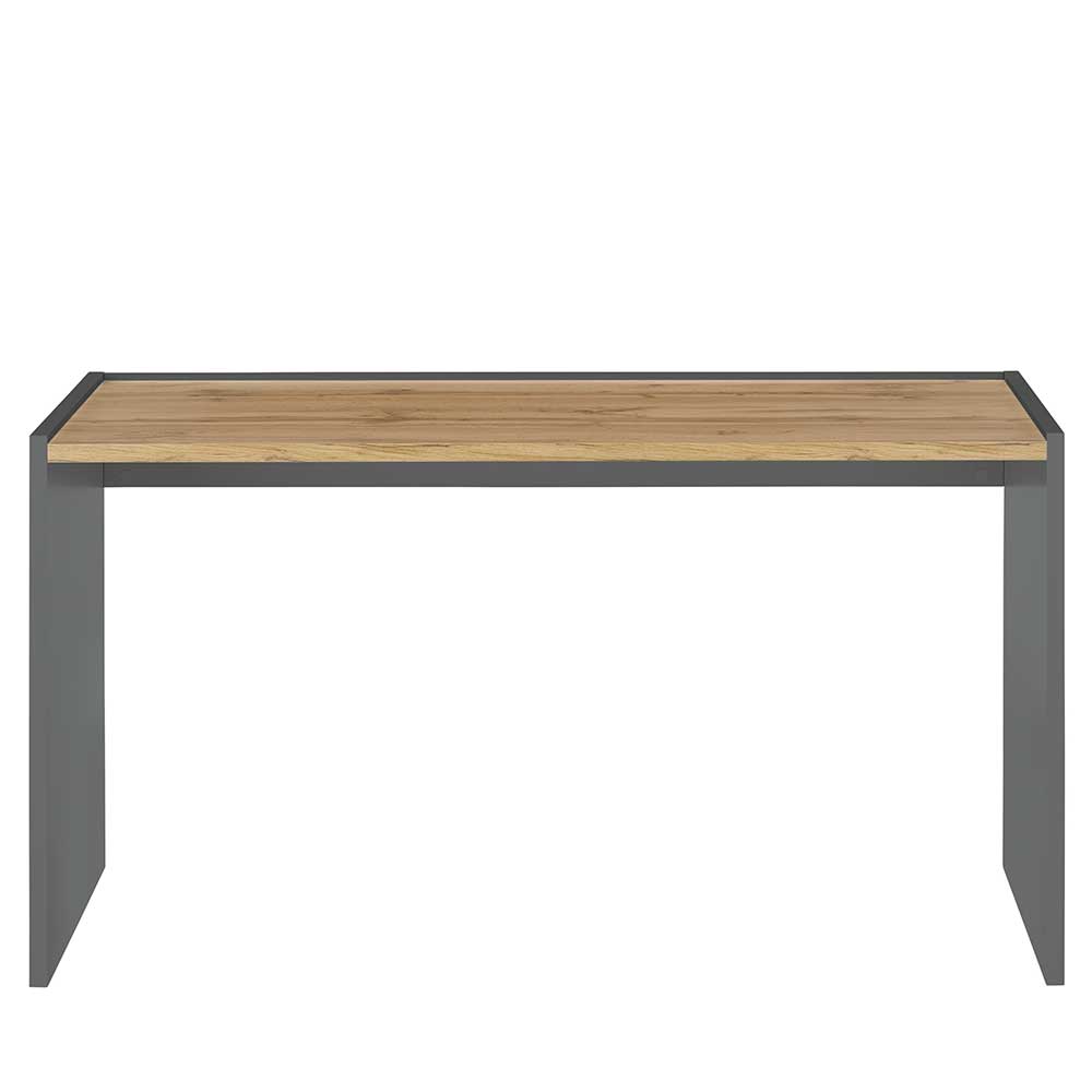 143x63 cm Schreibtisch in Wildeiche Optik & Anthrazit - Ahilav