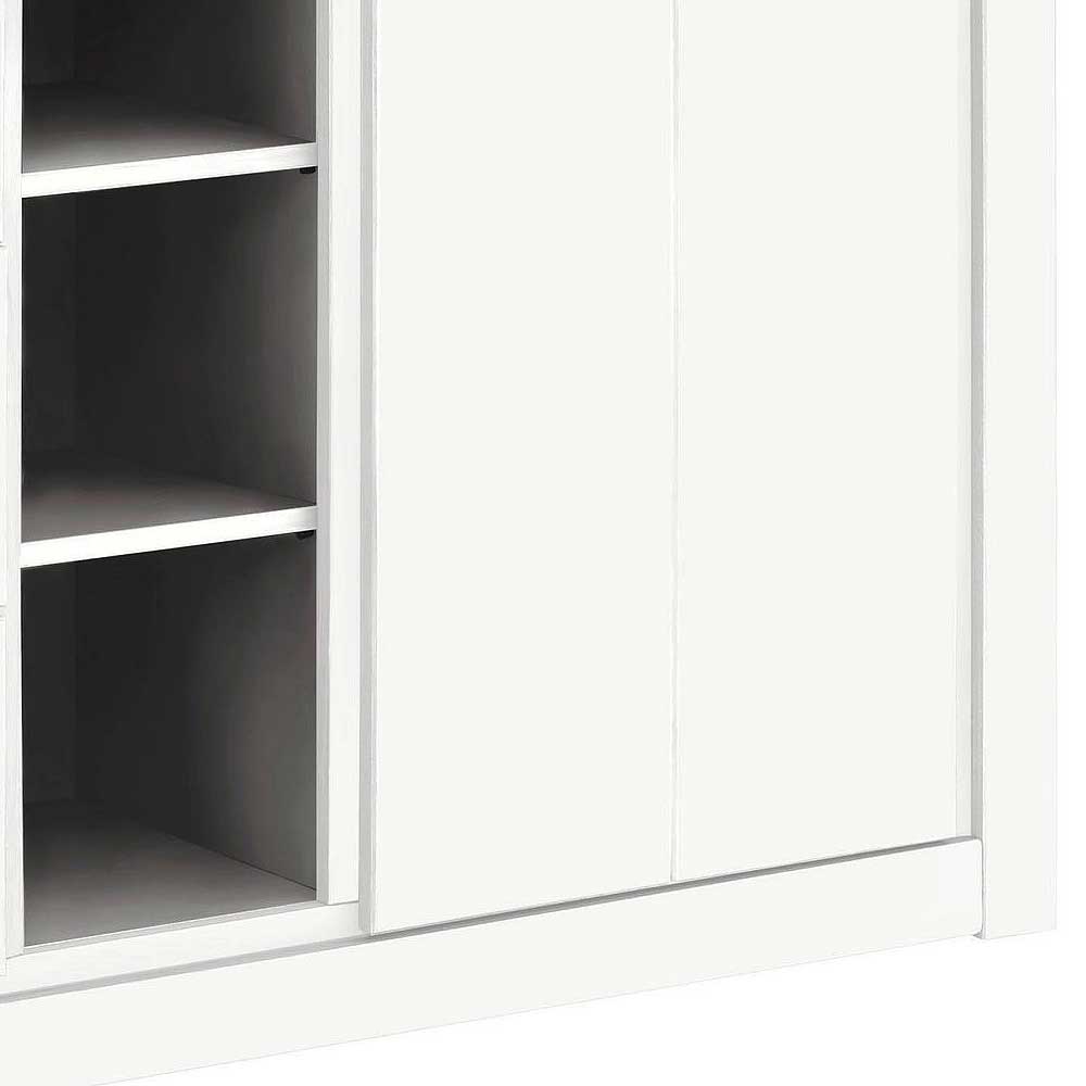 170x82x35 Weißes Sideboard auf Sockel - Enzetra
