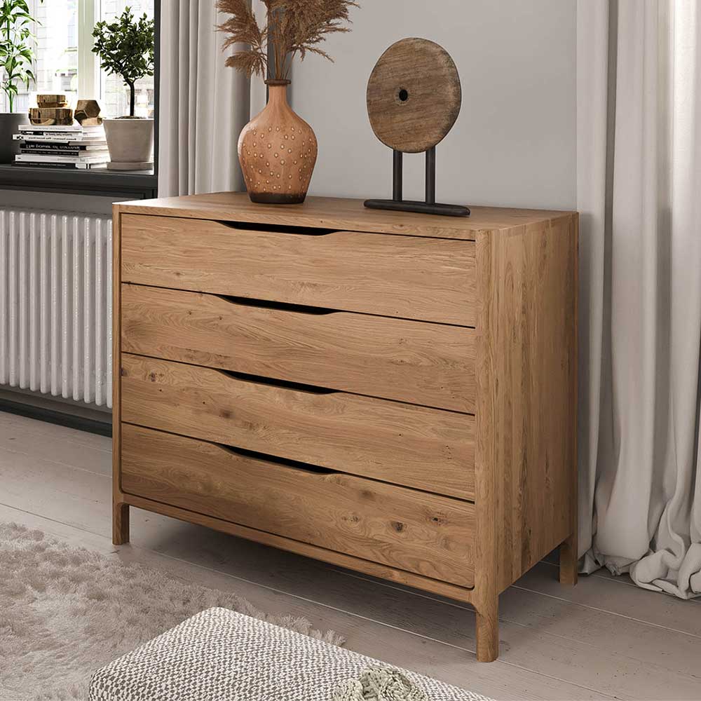 95 cm breite Kommode mit vier Schubladen - Laida