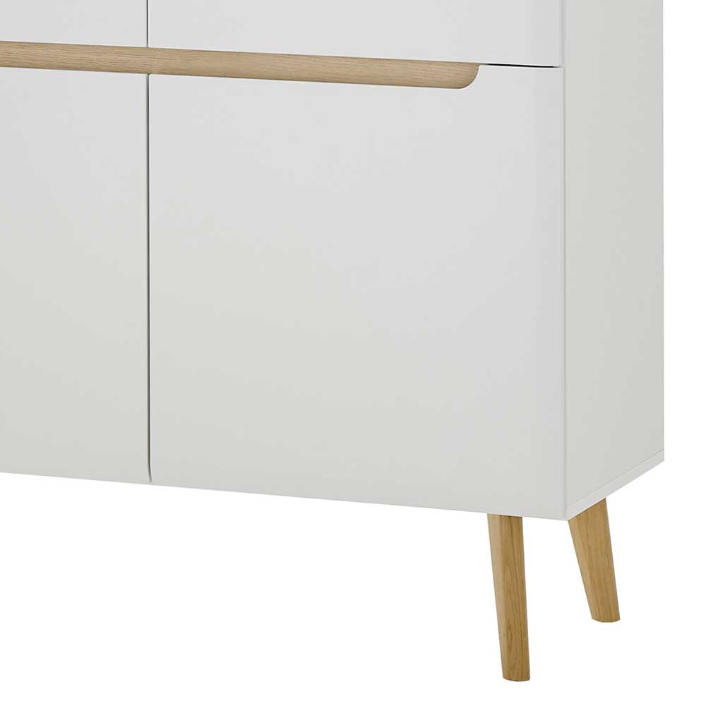 Scandi Chic TV Wohnwand Möbel - Ginko (vierteilig)