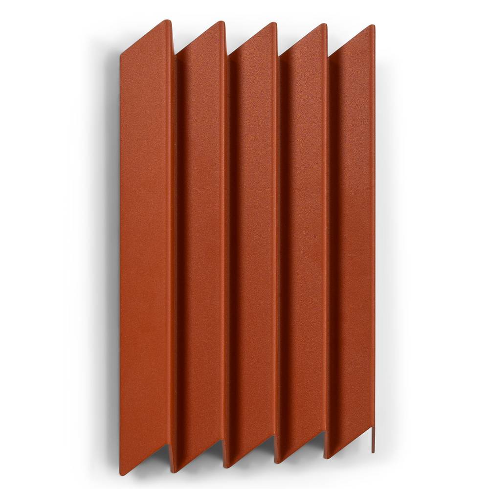 Moderne rotbraune Wandgarderobe aus Metall für den Flur – Marie