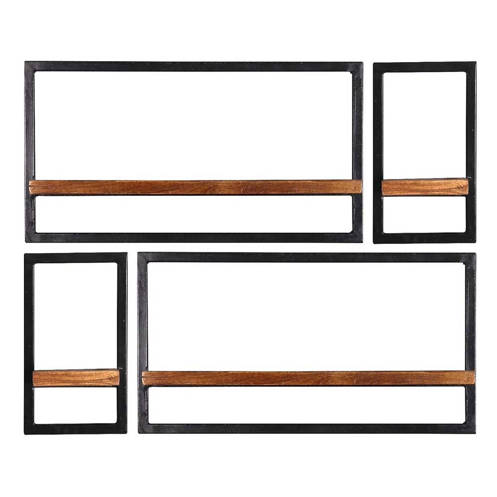 Wandboards mit Altmetall Rahmen - Mendoza (vierteilig)