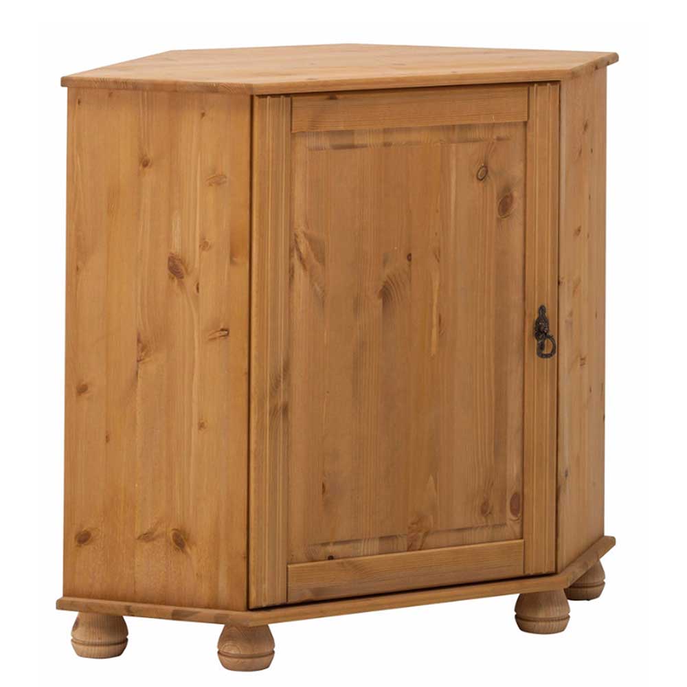 50x78x33 Landhaus Eckschrank aus Kiefer - Lugsca