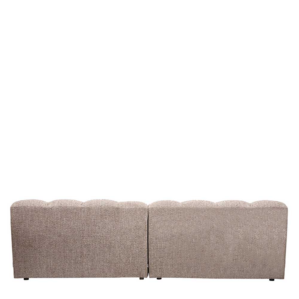 Wohnzimmercouch in Hellbraun Melange - Davio