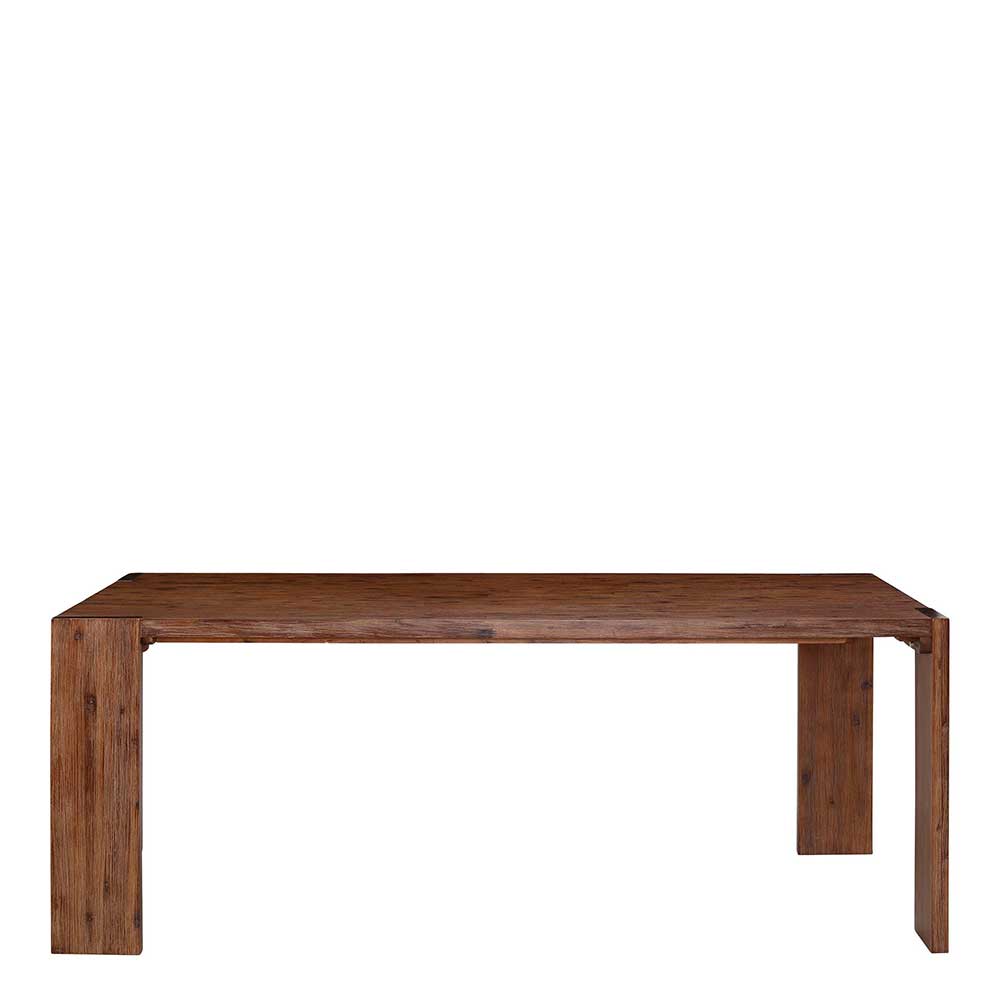 Massivholz Esszimmertisch aus Akazie Braun - Work