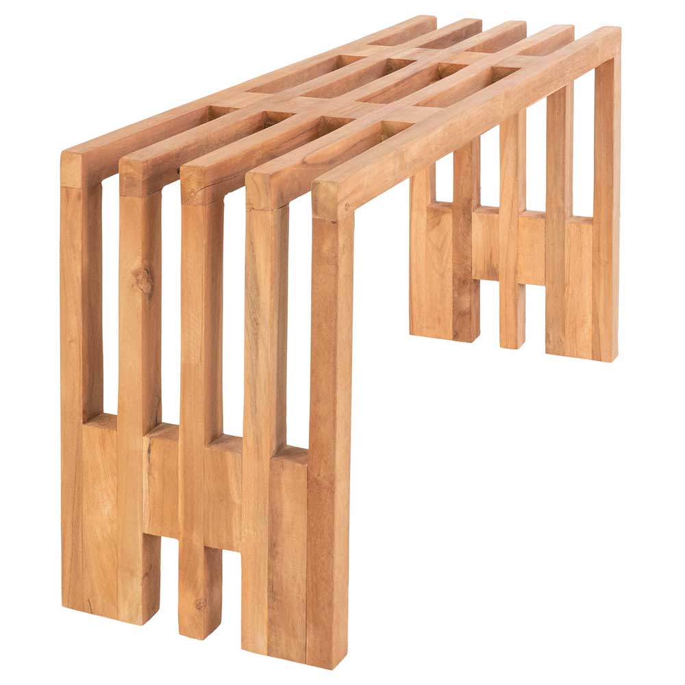 90x49x30 cm Design Sitzbank aus Teak Massivholz - Lakosion