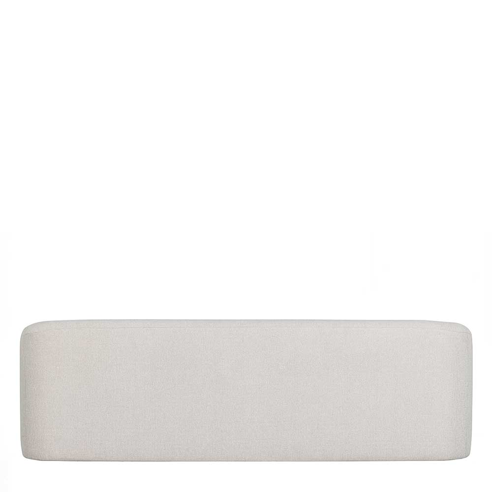 Dreisitzer Sofa von oben gesehen in hellem Creme Chenille für Wohnzimmer – Prishcia