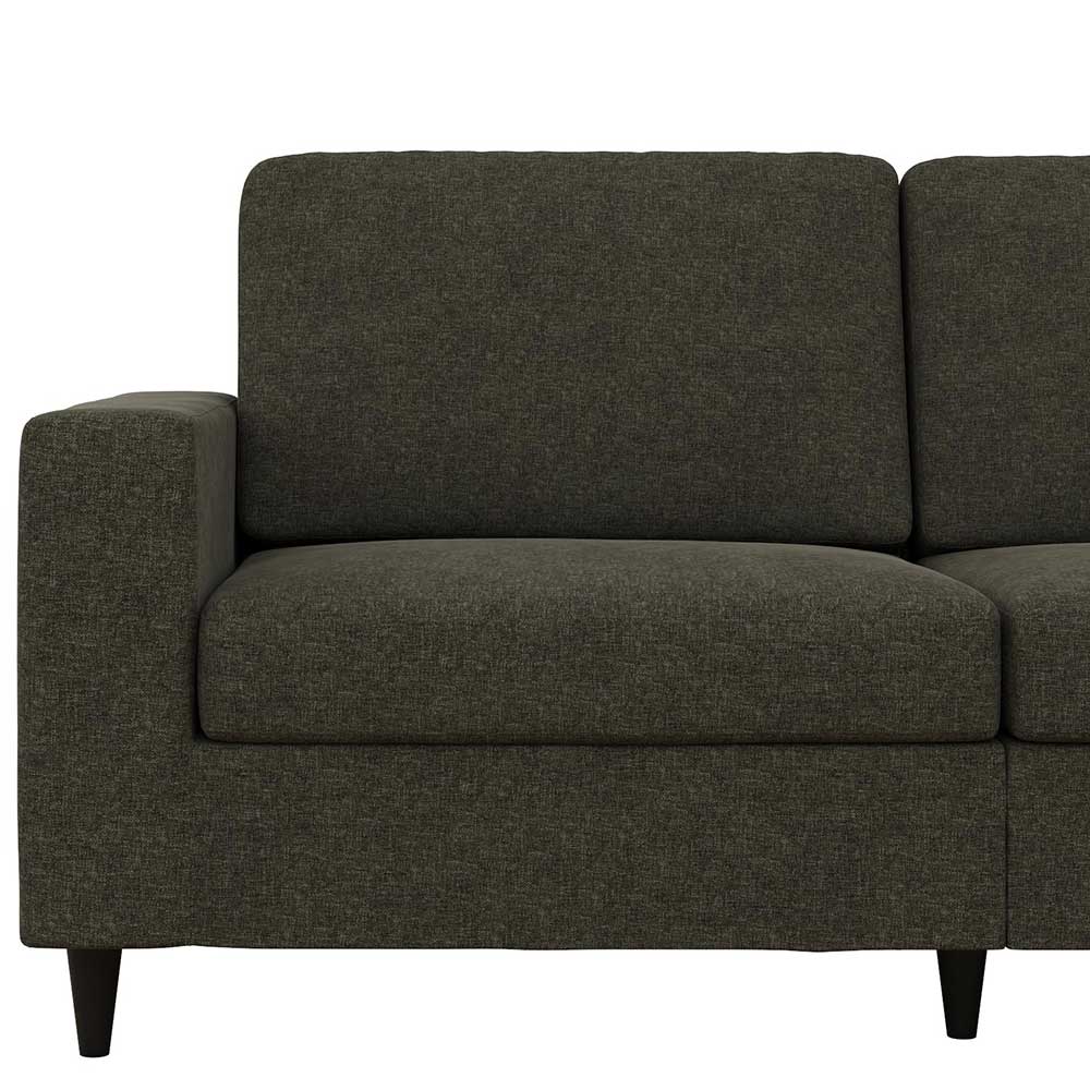 Wohnzimmer Sofa in Grau Stoffbezug - Alicia