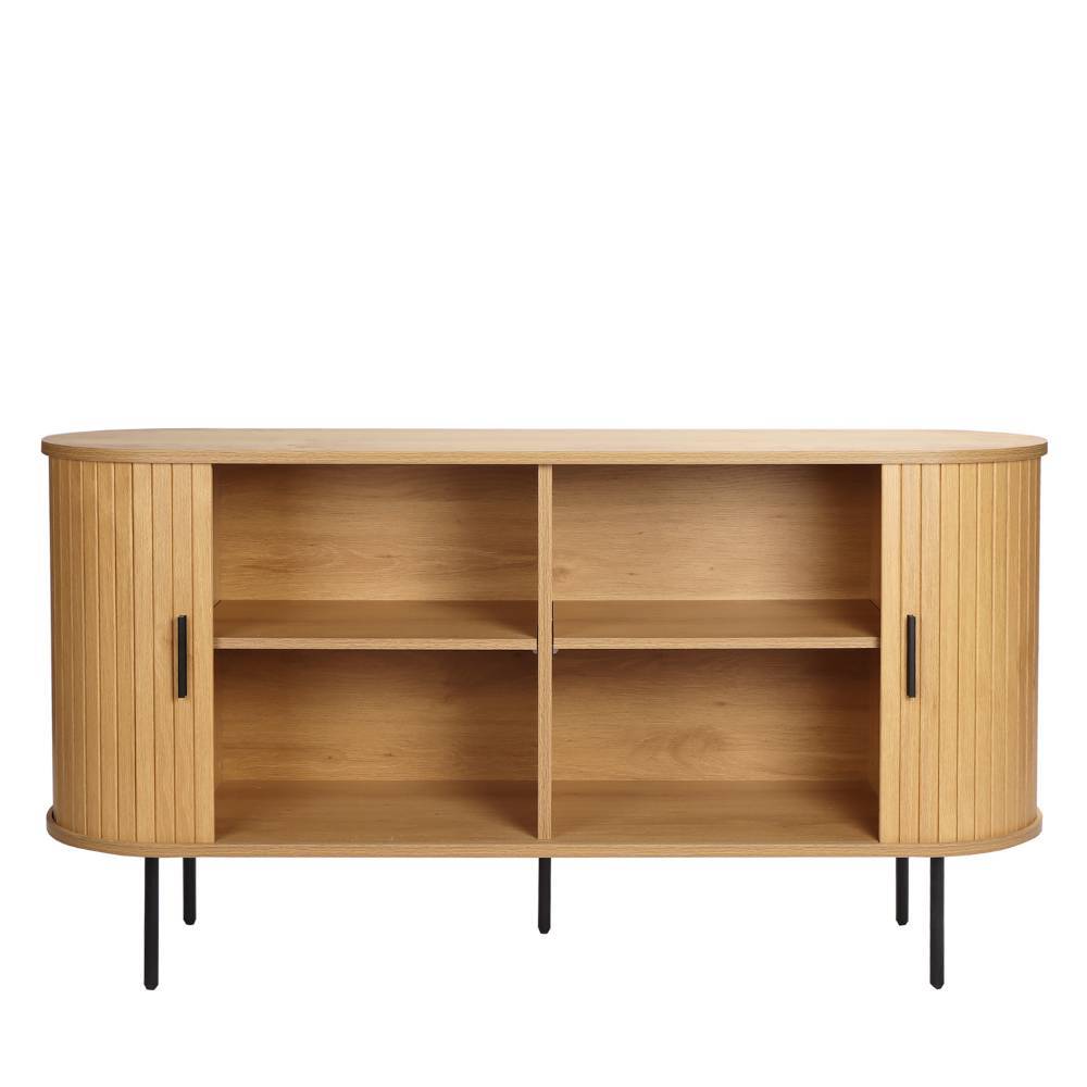 Schiebetüren-Sideboard in ovalem Design - Barnetta