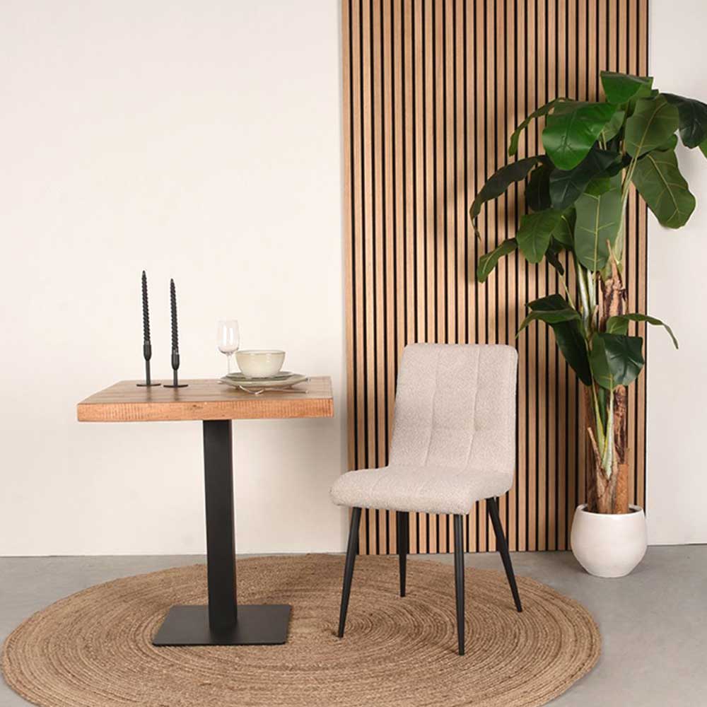 Boucle Stuhl in Beigegrau - Quinn