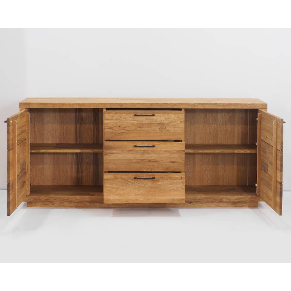 Eichenholz Sideboard mit 188 cm Breite - Hugo