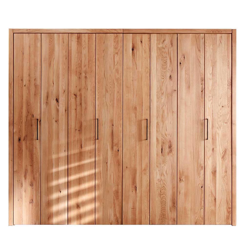 246cm Falttüren-Kleiderschrank Wildeiche - Mascadona