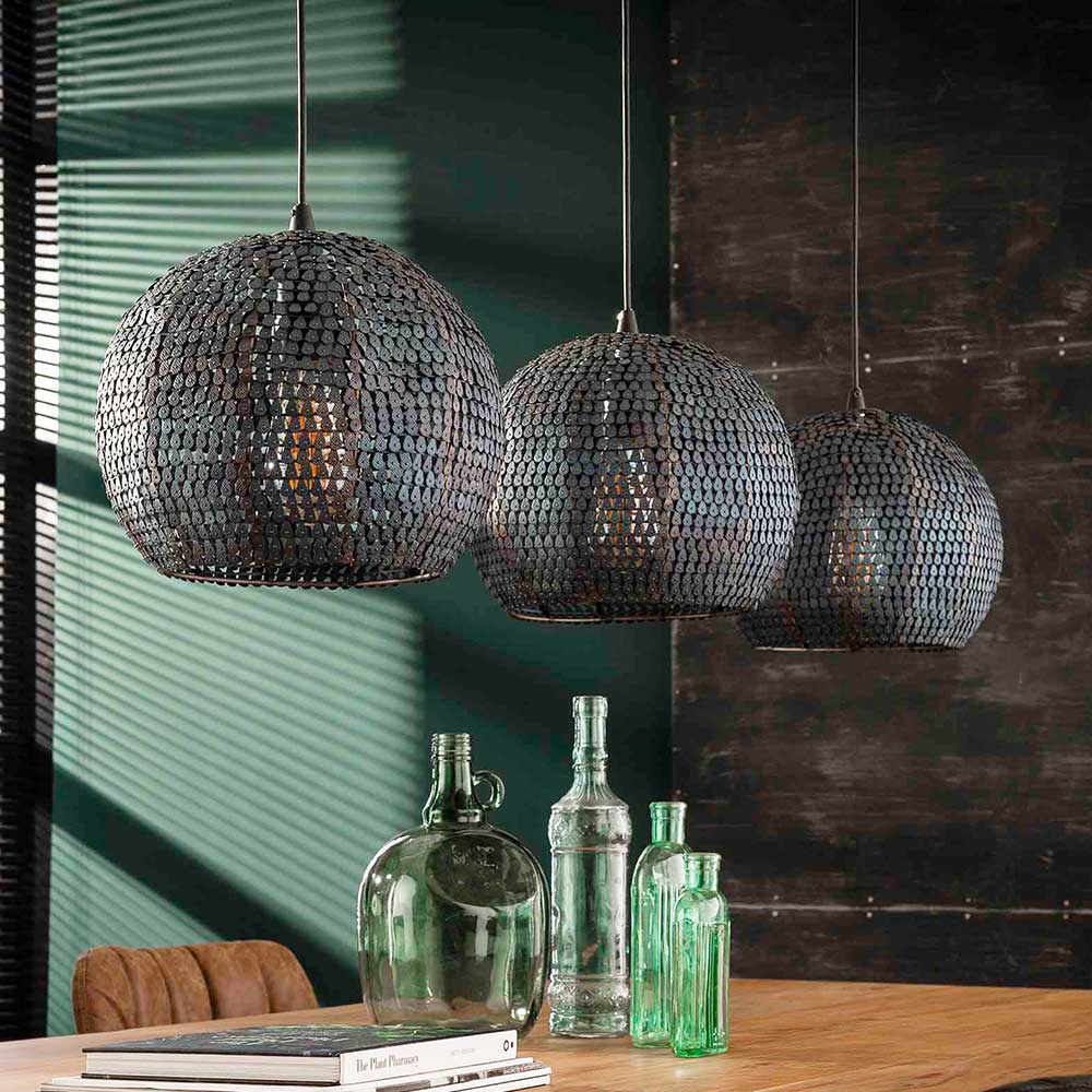 Design-Pendelleuchte mit drei Schirmen - Longos