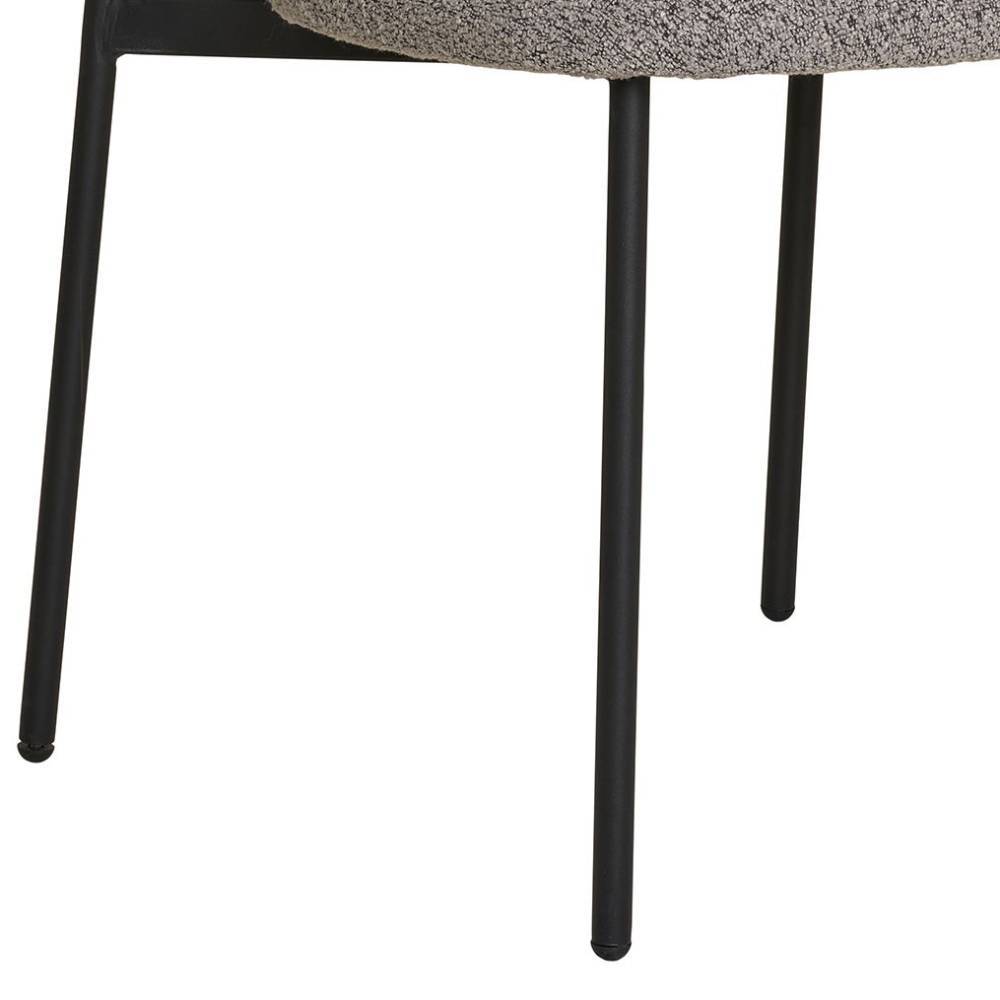 Boucle Polsterstuhl im Skandi Design - Tornado (2er Set)