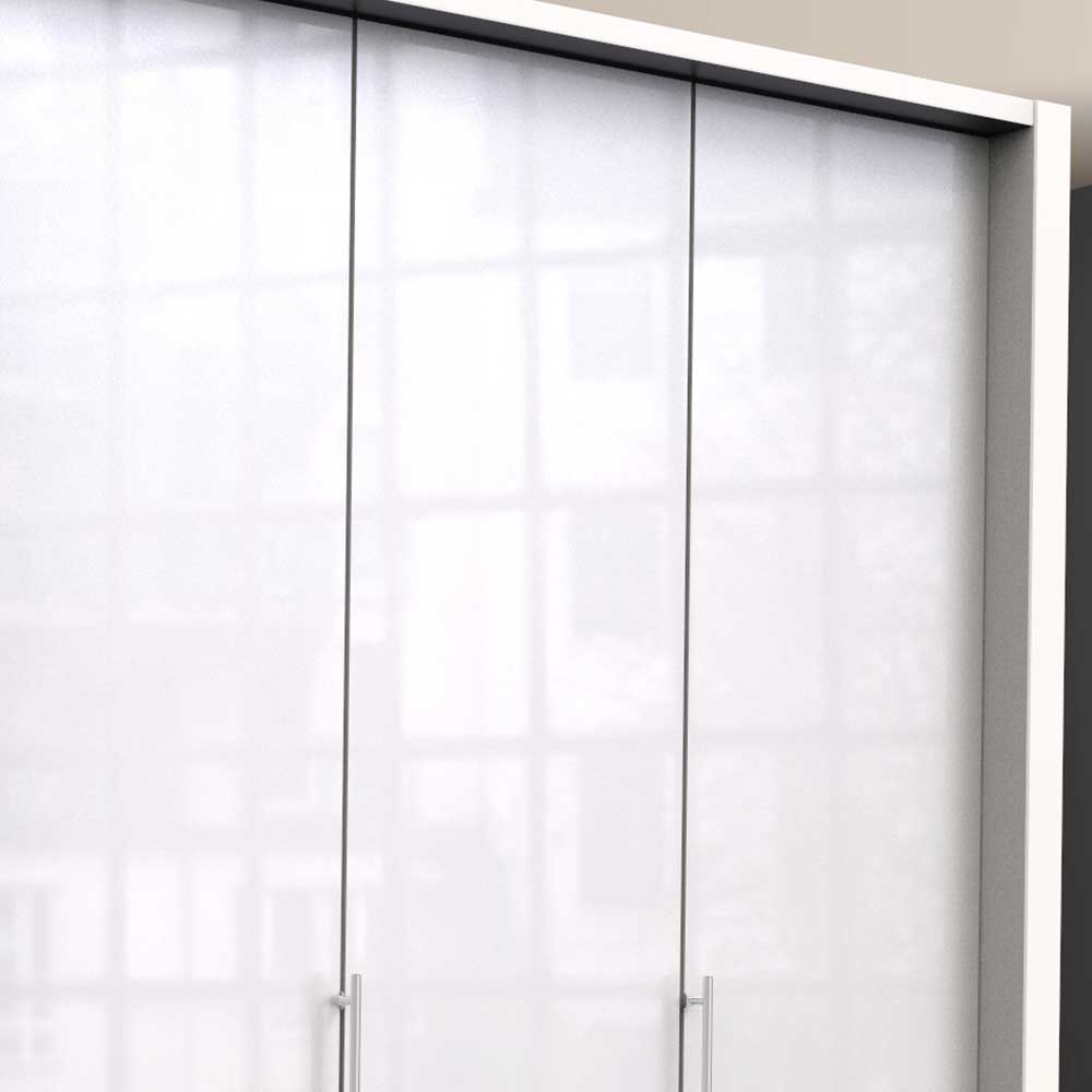 Weißer Kleiderschrank mit 150 cm Breite - Dolienca