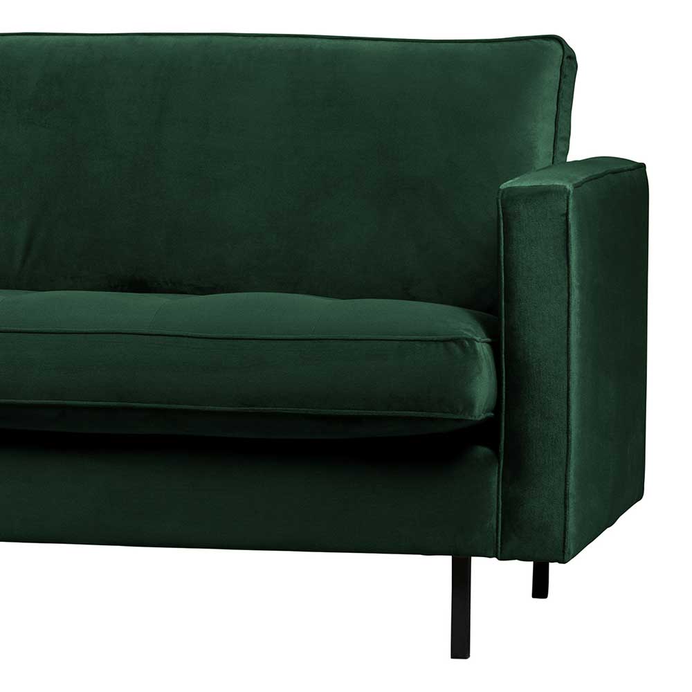 Grüne Couch mit Samtbezug fürs Wohnzimmer - Distroit