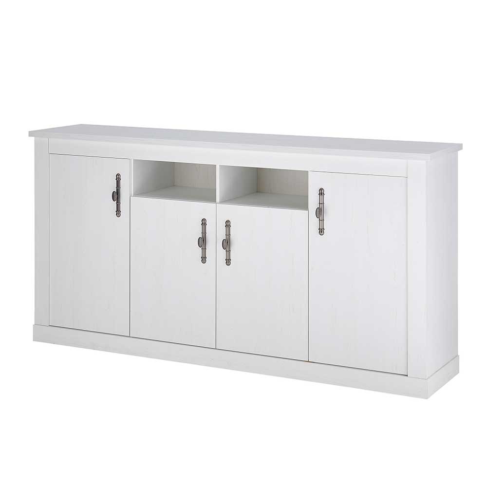 Sideboard in weißer Holzoptik Pinie - Liancos