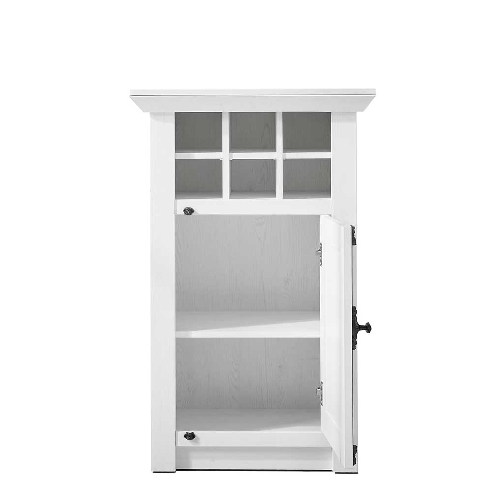 63x100 Landhaus Schrank mit Flaschenfach - Chelles