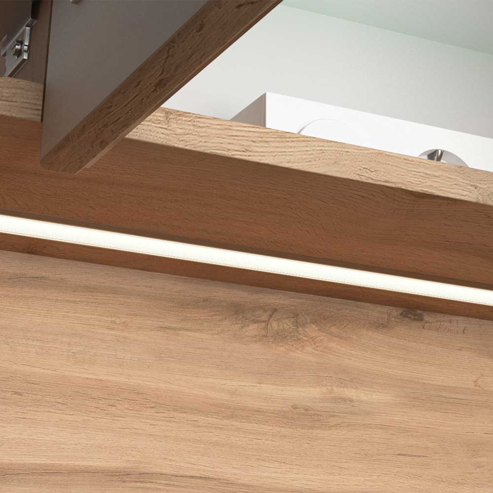 Bad-Set mit Doppel-Waschtisch modern - Tofias (fünfteilig)