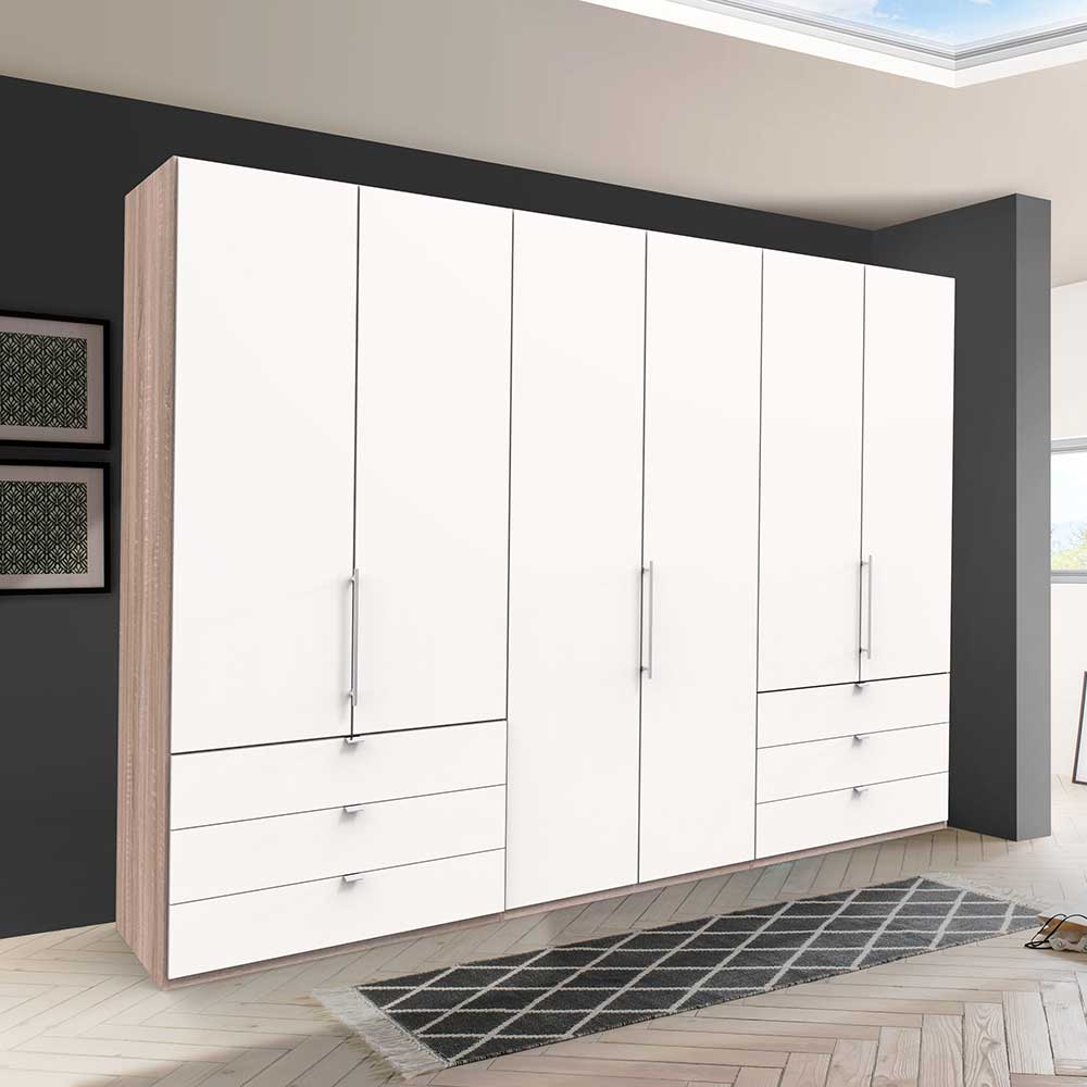 300cm Kleiderschrank mit Griffen aus Metall - Vaclyn