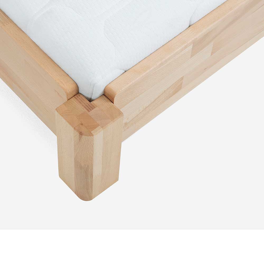 Massivholz Stapelbett Pseidoca aus Buche natur geölt (zweiteilig)