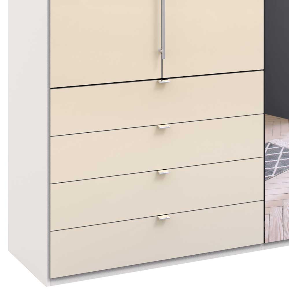 Falttüren Kleiderschrank mit Spiegeln - Zidarie