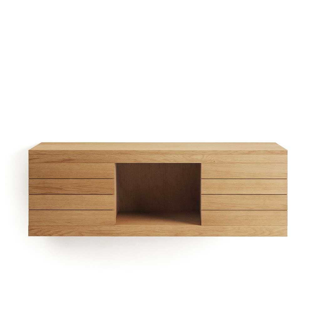 Waschtischkonsole aus Teak Massivholz - Later