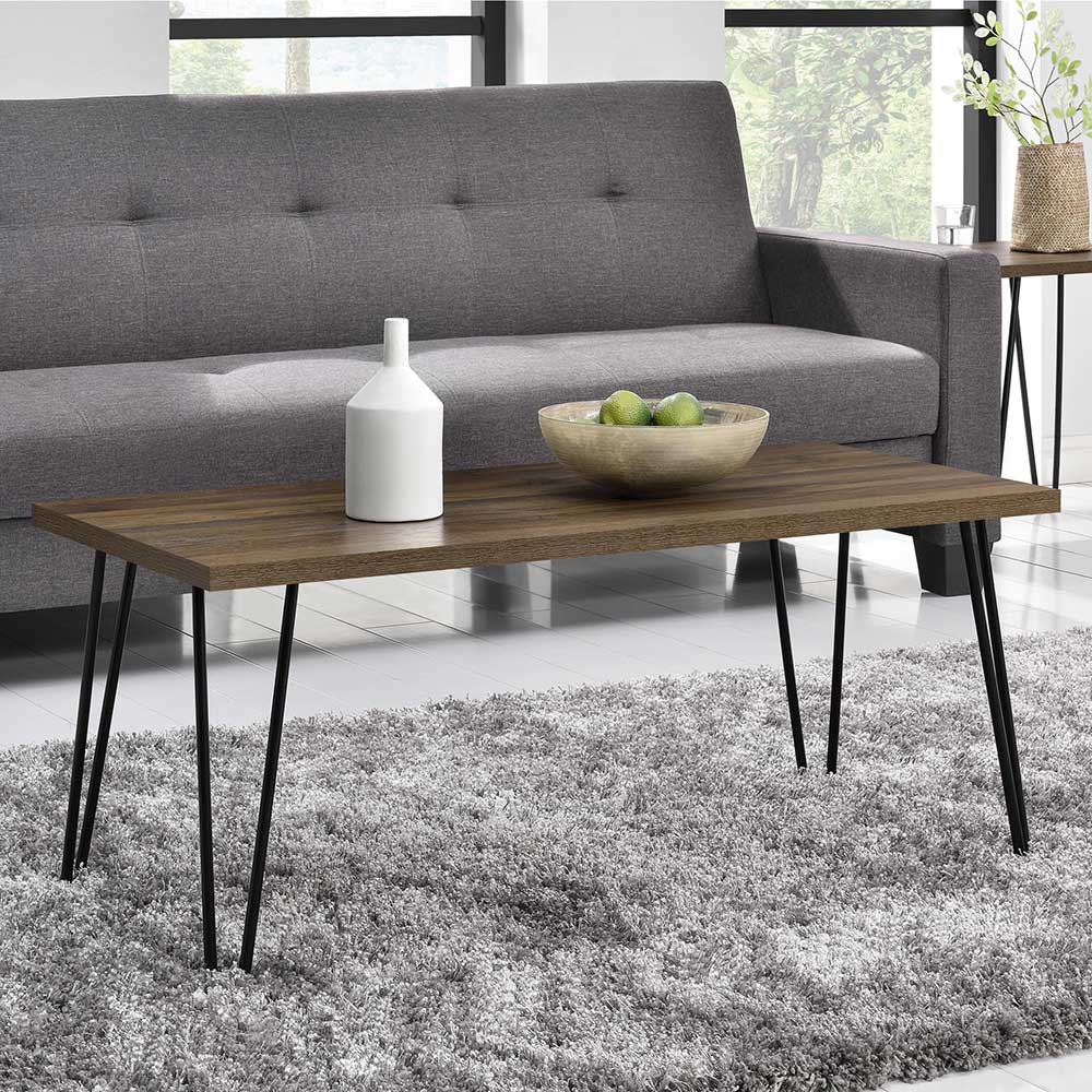 Sofatisch in Eiche Walnussfarben Holzoptik - Seletan