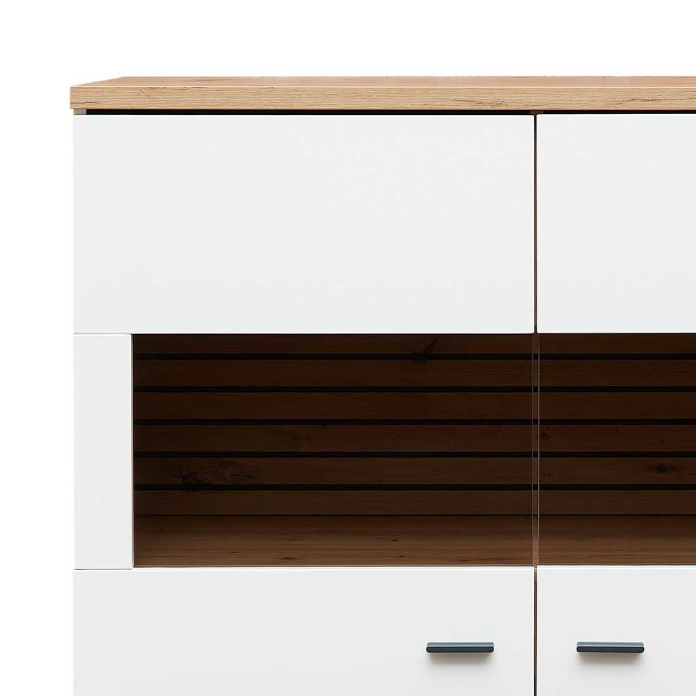Highboard mit Glaseinsätzen 2-türig - Niam