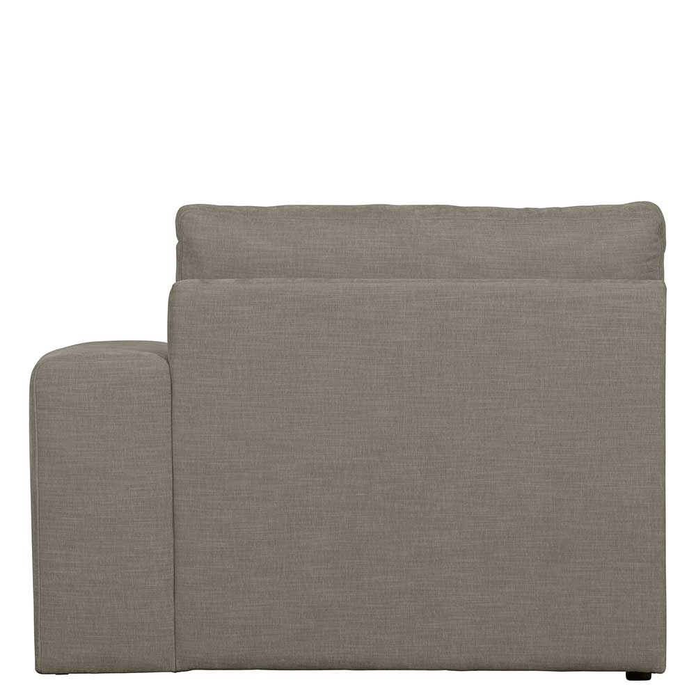 Couchmodul mit Armlehne rechts in Grau - Gregg