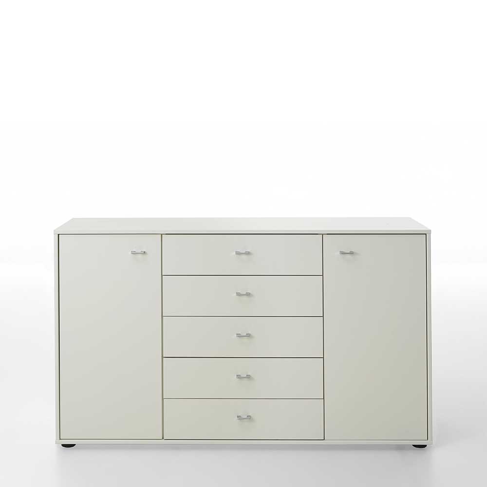 Wohnzimmer Sideboard Marcs in Weiß lackiert