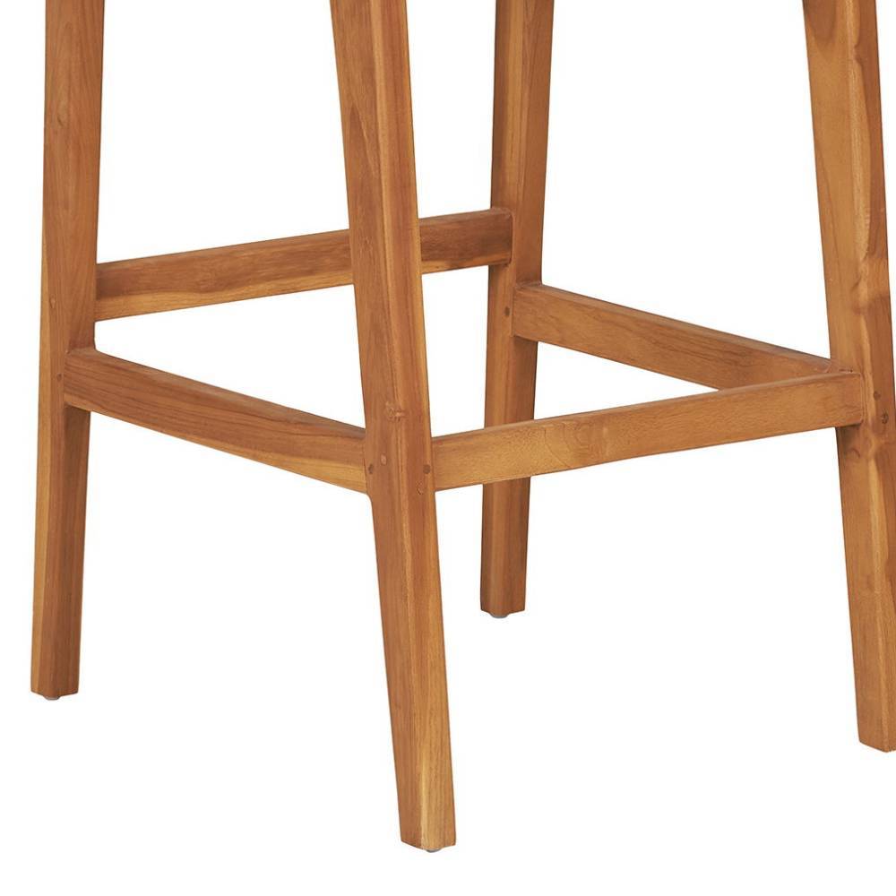 Teak Barstühle mit Kordelgeflecht - Merlan