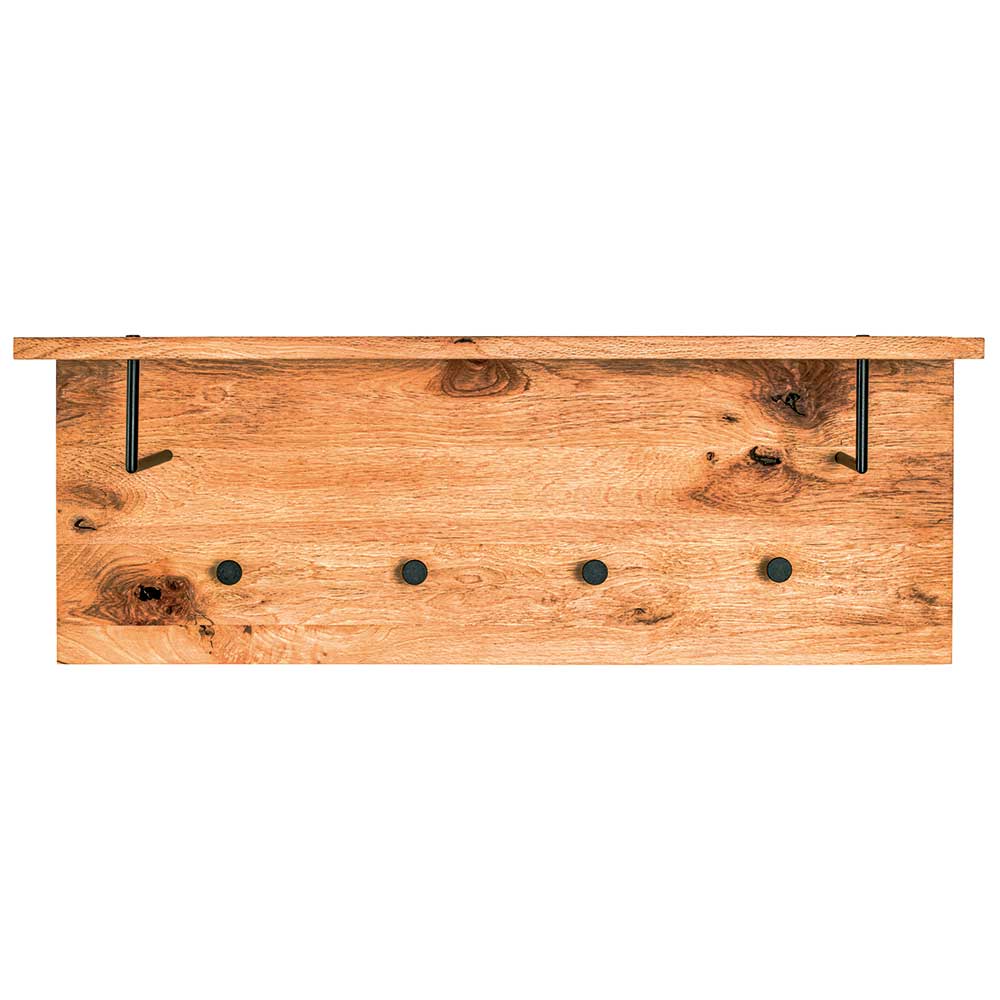 Eiche Hängegarderobe mit Hutboden - Cadama