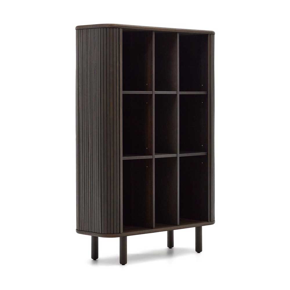 Retro Highboard mit Schiebetüren und Fächern - Tadaco