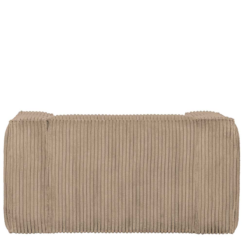 Stylischer Breitcord Sessel in Beige - Viamo
