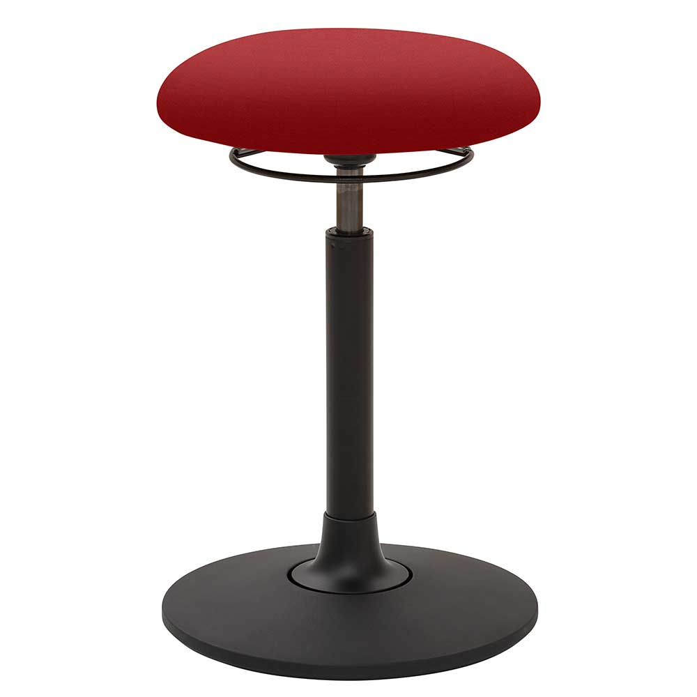 Beweglicher Hocker in Rot Stoff - Yailona