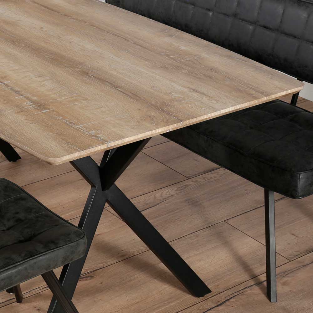 Tisch Leonie mit Massivholzplatte