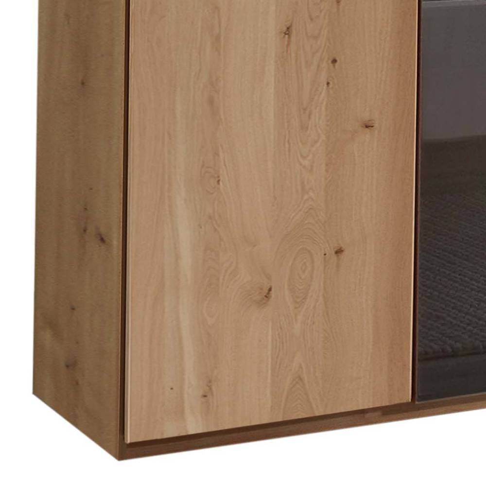 7-türiger Schlafzimmerschrank in Eiche Bianco - Vutonia