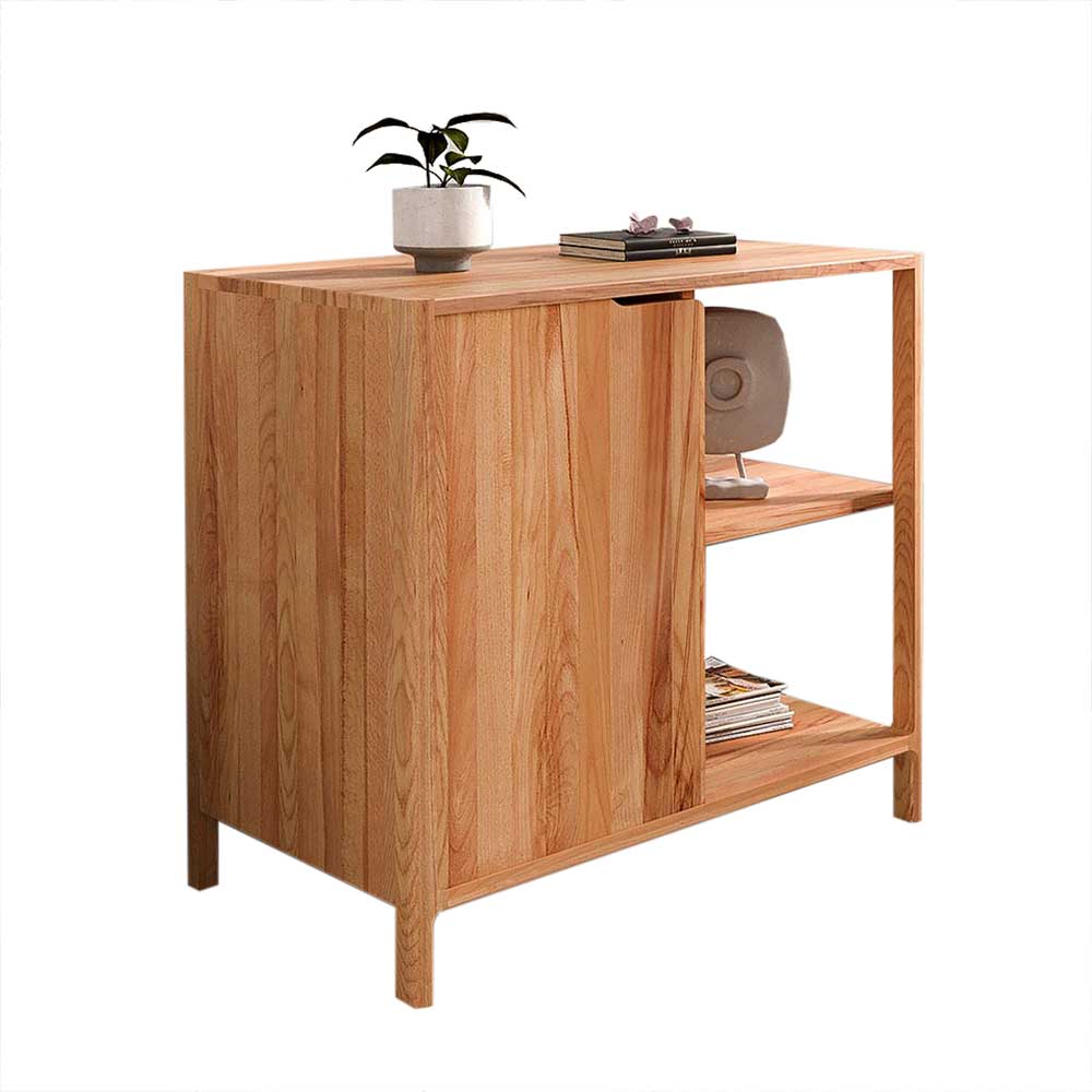 Kommode mit Tür und zwei offenen Fächern - Lana