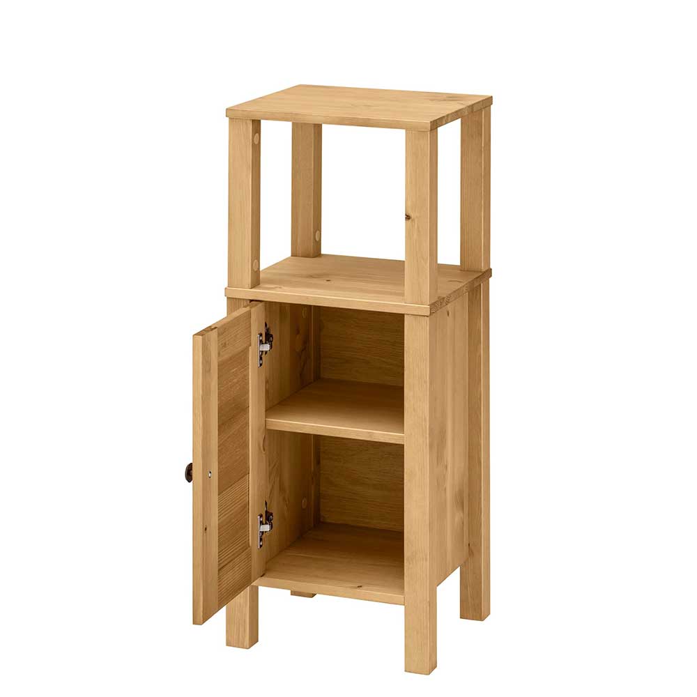 34x86x30 Badschrank mit Lamellentür & Ablage - Zavieca I