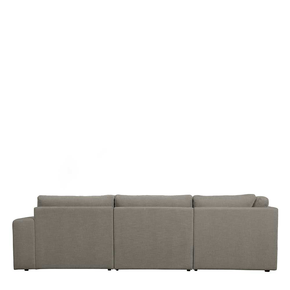 Sofaecke in Grau Stoffbezug - Gregg