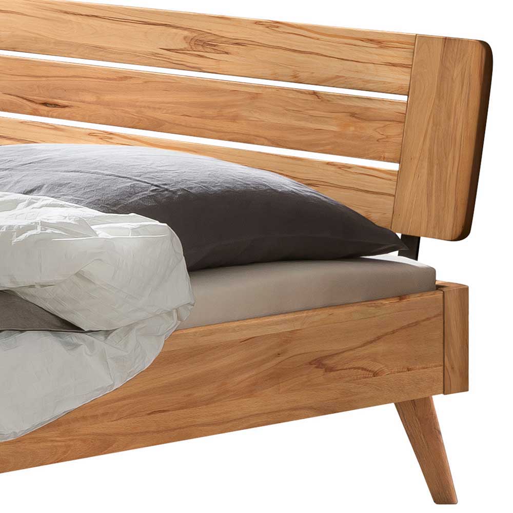 Rustikal-modernes Doppelbett aus Wildbuche - Polentona