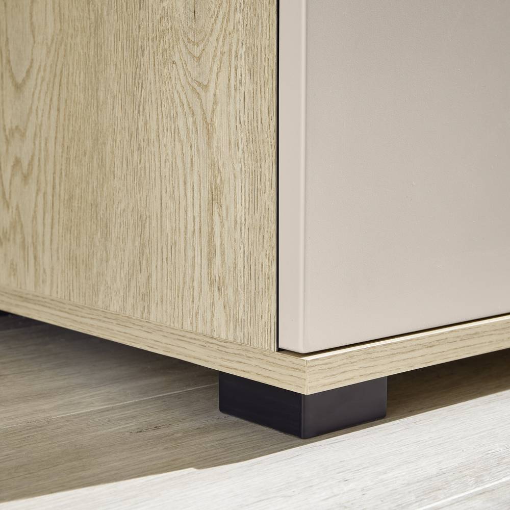 160cm breites Highboard mit Glas-Einsätzen - Raisa