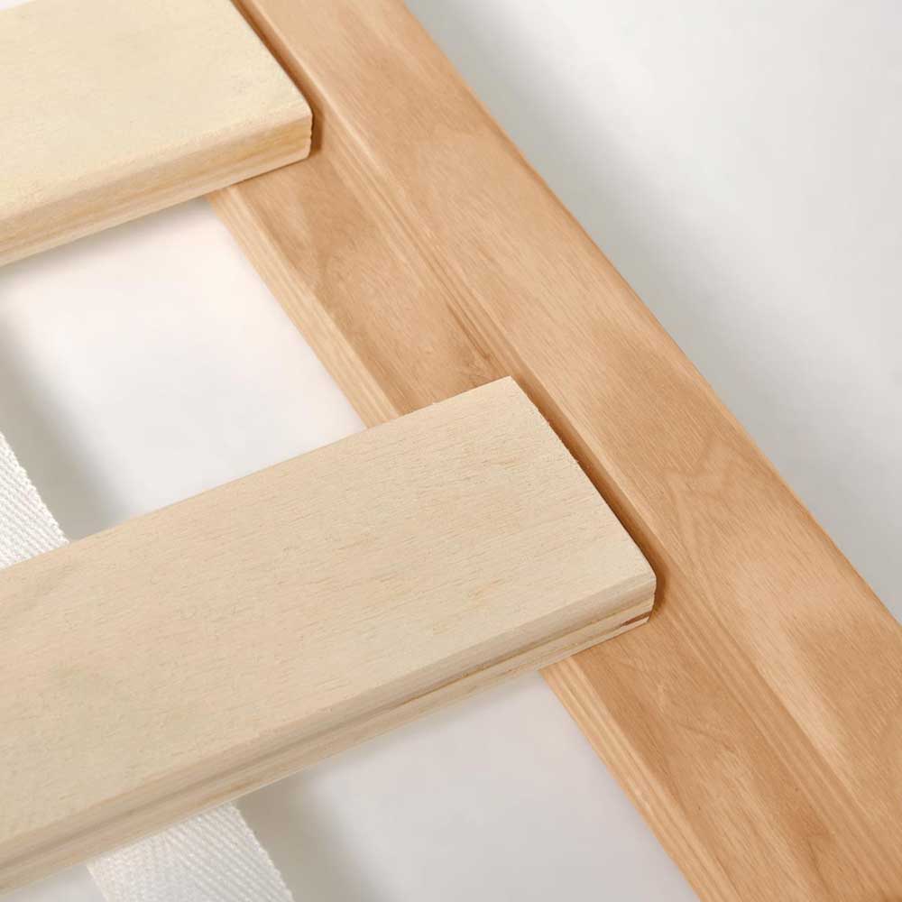 Stabile Holzlatten des Lattenrosts für das Kinder Bodenbett 70x140 cm – Rapidi